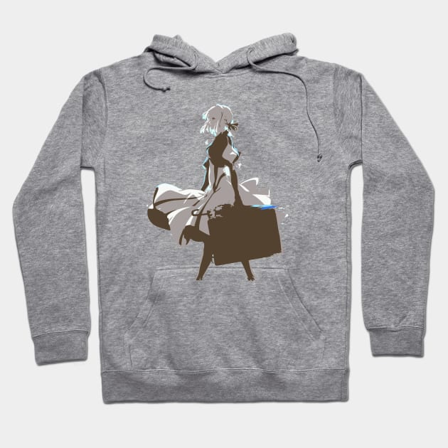 Violet Evergarden Hoodie by BlkandNerdy